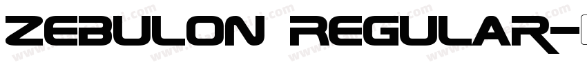 Zebulon Regular字体转换